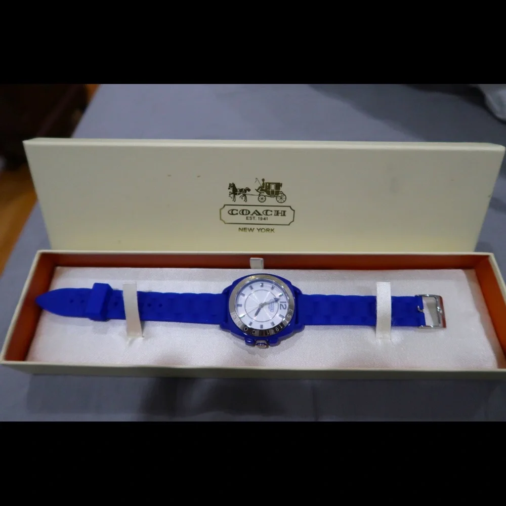 Blue Coach Watch with Stainless Steel Caseback - Picture 1 of 1